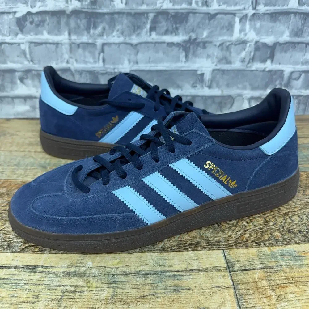 Adidas Originals Handball Spezial Navy Gum Suede Shoes BD7633 Mens Size 8 New